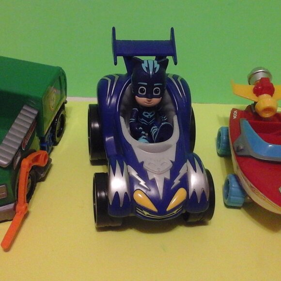 Pj masks & paw patrol kids toy car boat bundle - Picture 11 of 11